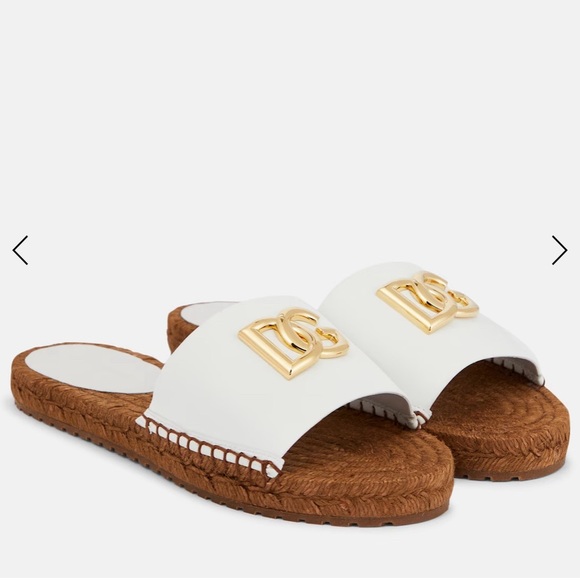 Dolce and Gabbana embellished leather slides size 41 - Picture 2 of 16